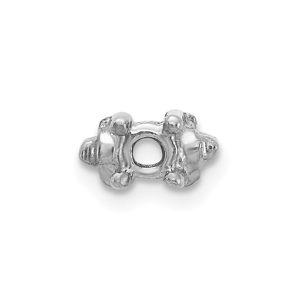 Kazi Luxury 14k White Gold Head, up to 2.75mm Dia., X852 Add-a-Diamond Bracelet